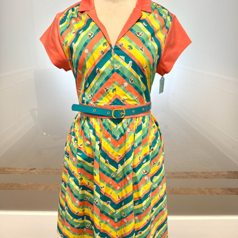 Disney Dress Shop | Play in the park | Zipper front | Collar | Belt  | NWT